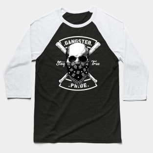 Skull gangster Baseball T-Shirt